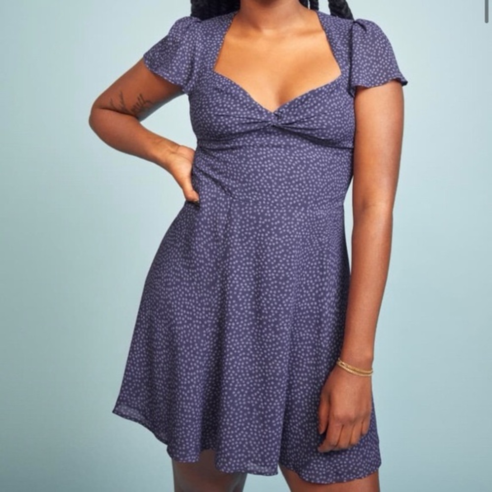 Reformation Kenni Dress in Hyacinth, size 4